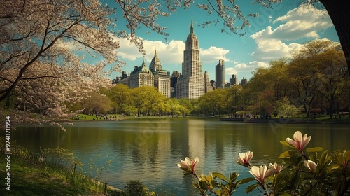 Springtime in Central Park photo