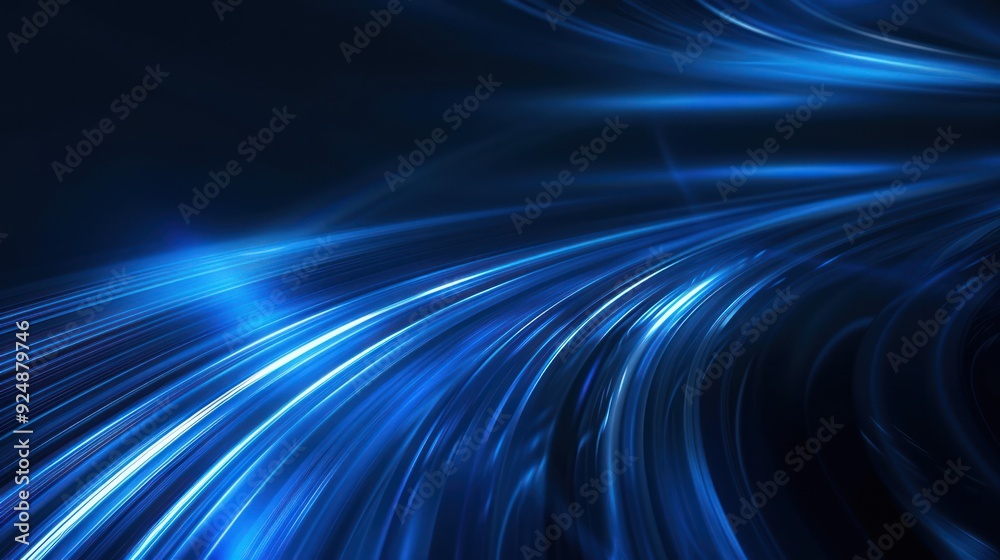 Abstract Blue Light Trails Abstract Blue Light Trails