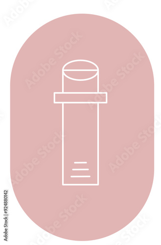 Button representing beauty and aesthetics services, makeup, skincare, haircare, and wellness. Beauty salons highlights