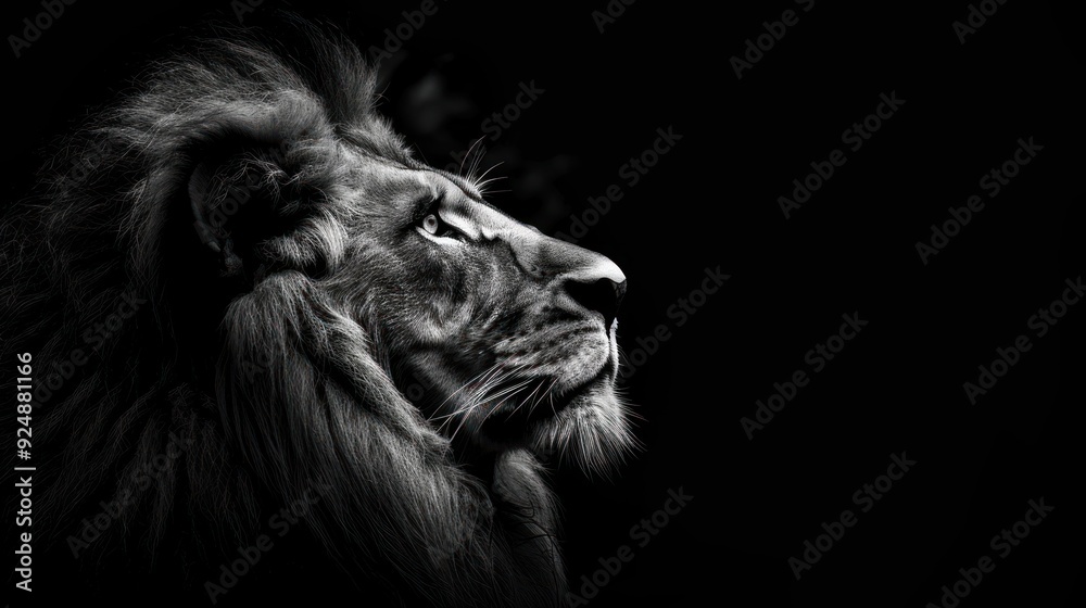 Naklejka premium Majestic Lion Portrait