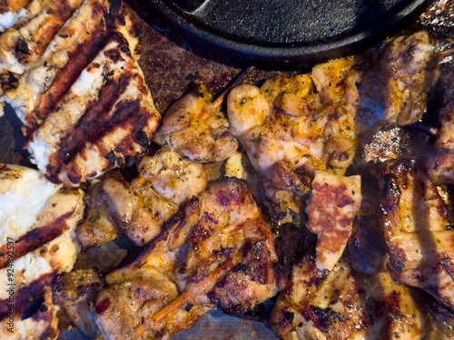 Close Up of Grilled Chicken