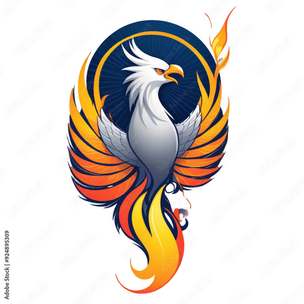 Obraz premium american eagle with flag