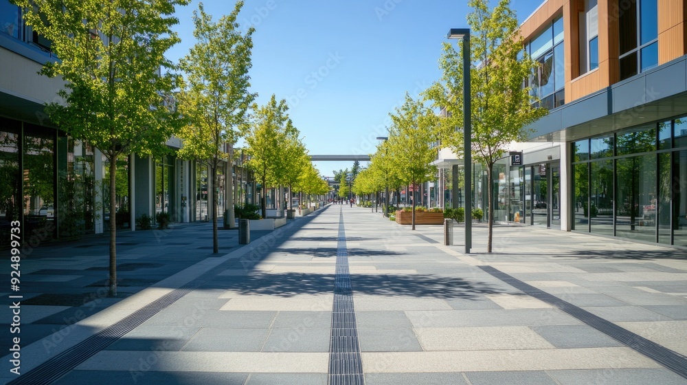 Wide, open pavement in an urban plaza, with minimalist design and clean lines. Wide, open pavement in an urban plaza, with minimalist design and clean lines.