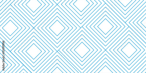 Abstract geometric line pattern seamless blue diagonal line on white background. Summer vector design.