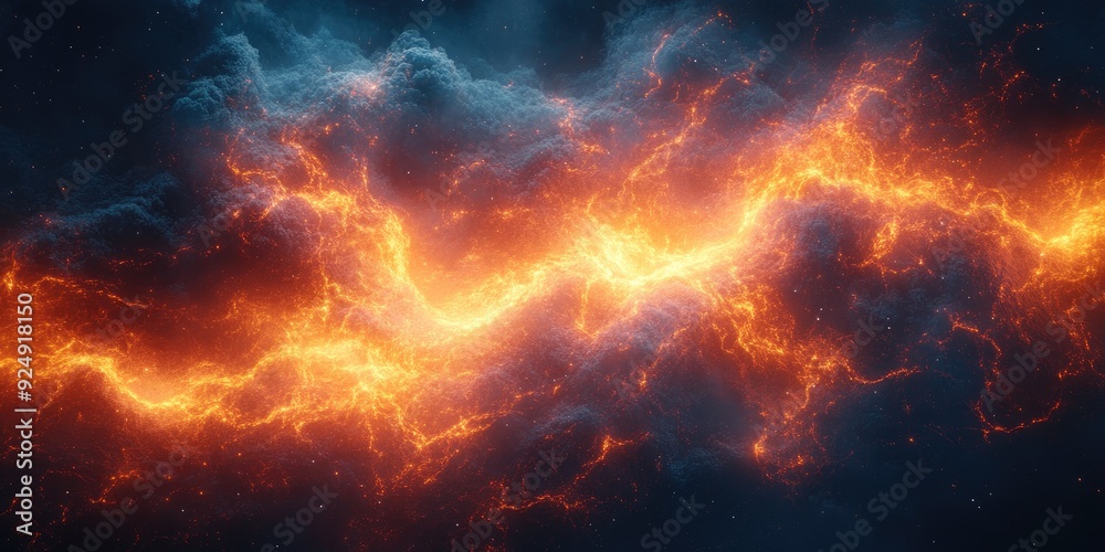 A Stream of Fire Through Cosmic Dust A Stream of Fire Through Cosmic Dust