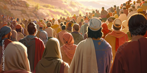 The Gathering of the Saints: Reunited in Christ's Second Coming - Visualize a scene of reunion and joy as believers are gathered together in Christ's presence