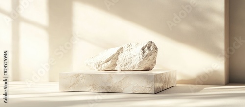 Minimal stone stage product...