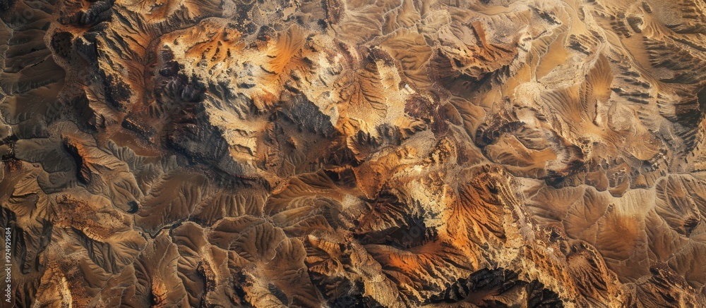 Bird s eye view of arid terrain. with copy space image. Place for adding text or design Bird s eye view of arid terrain. with copy space image. Place for adding text or design