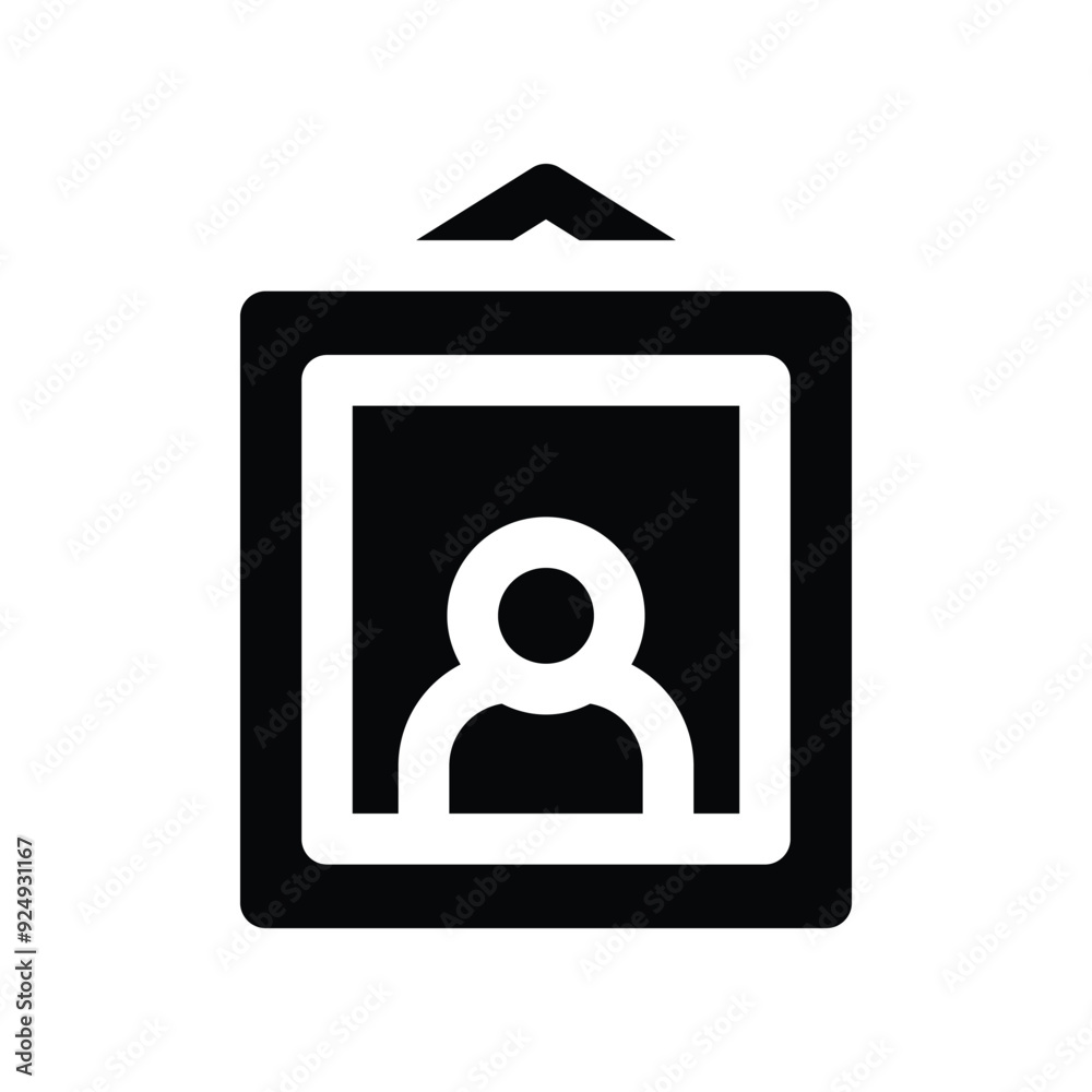 portrait icon. vector glyph icon for your website, mobile, presentation, and logo design. portrait icon. vector glyph icon for your website, mobile, presentation, and logo design.