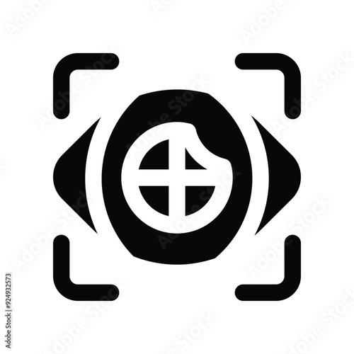vision icon. vector glyph icon for your website, mobile, presentation, and logo design.