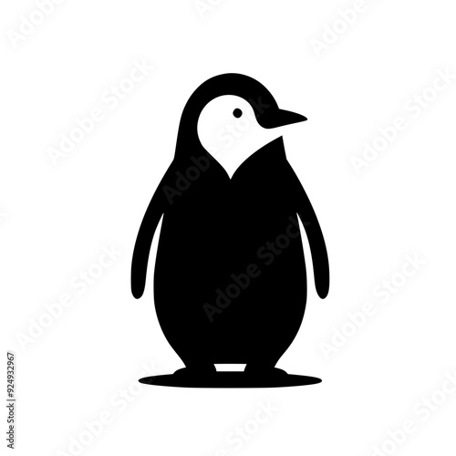 Penguin Silhouette Illustration