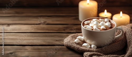 Hot chocolate with marshmal...