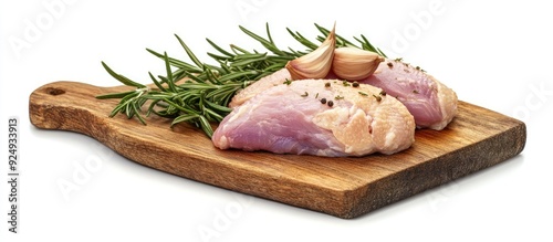 Raw chicken breast fillet o...