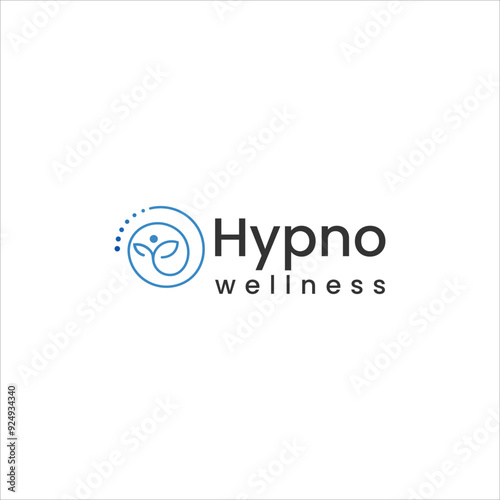 hypnotist theraphy logo mental health vector spiral swirl design
