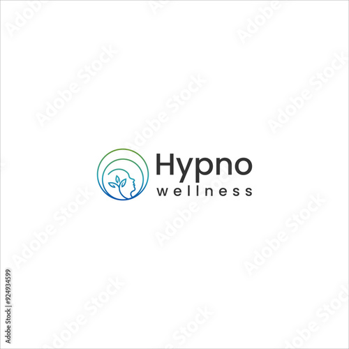 hypnotist theraphy logo mental health vector spiral swirl design