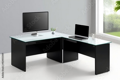 A computer desk is a functional piece of furniture designed to provide an organized workspace for computing tasks. Typically crafted from wood, metal, or a combination of materials, a computer desk of