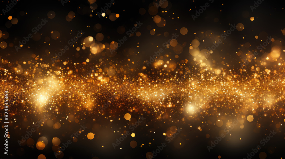 generated illustration of golden bokeh, raining light, blurry lights, blurry background, gold confettis generated illustration of golden bokeh, raining light, blurry lights, blurry background, gold confettis