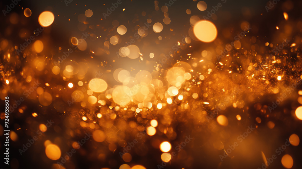 generated illustration of golden bokeh, raining light, blurry lights, blurry background, gold confettis generated illustration of golden bokeh, raining light, blurry lights, blurry background, gold confettis