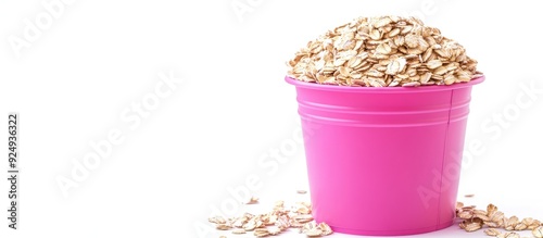 Heap of oat flakes in a pin...