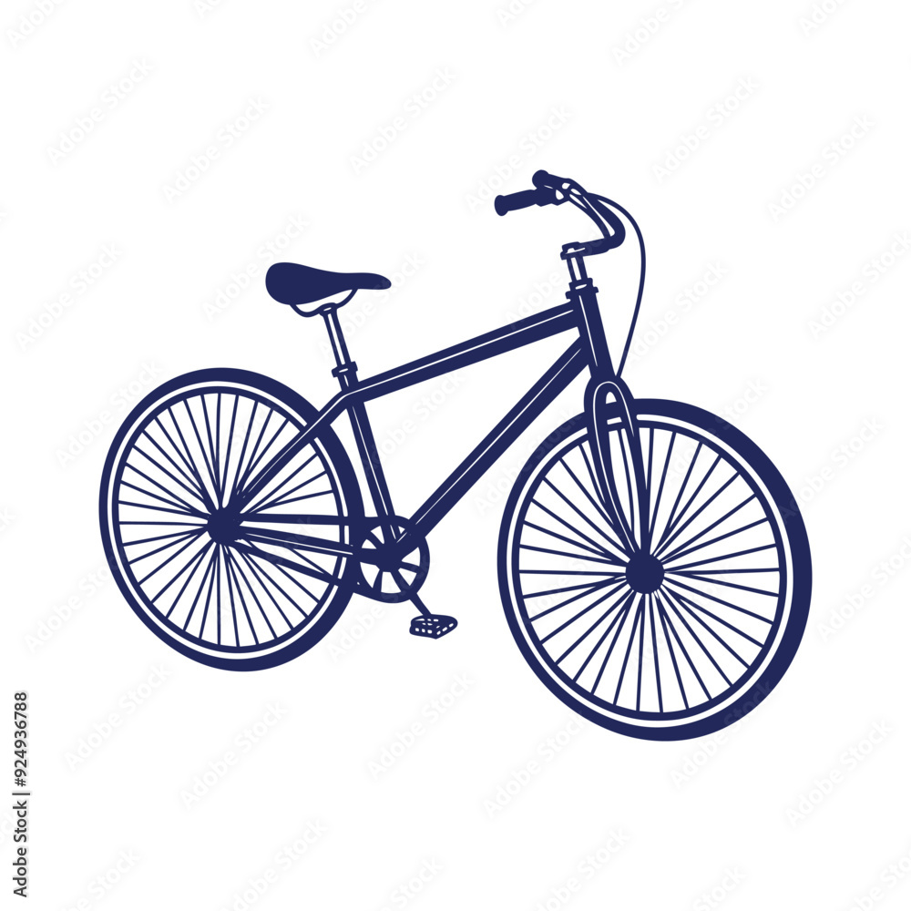 bicycle silhouettes Clip art isolated vector illustration on white background bicycle silhouettes Clip art isolated vector illustration on white background
