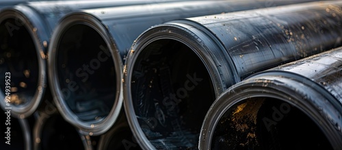 Close up of a stack of larg...