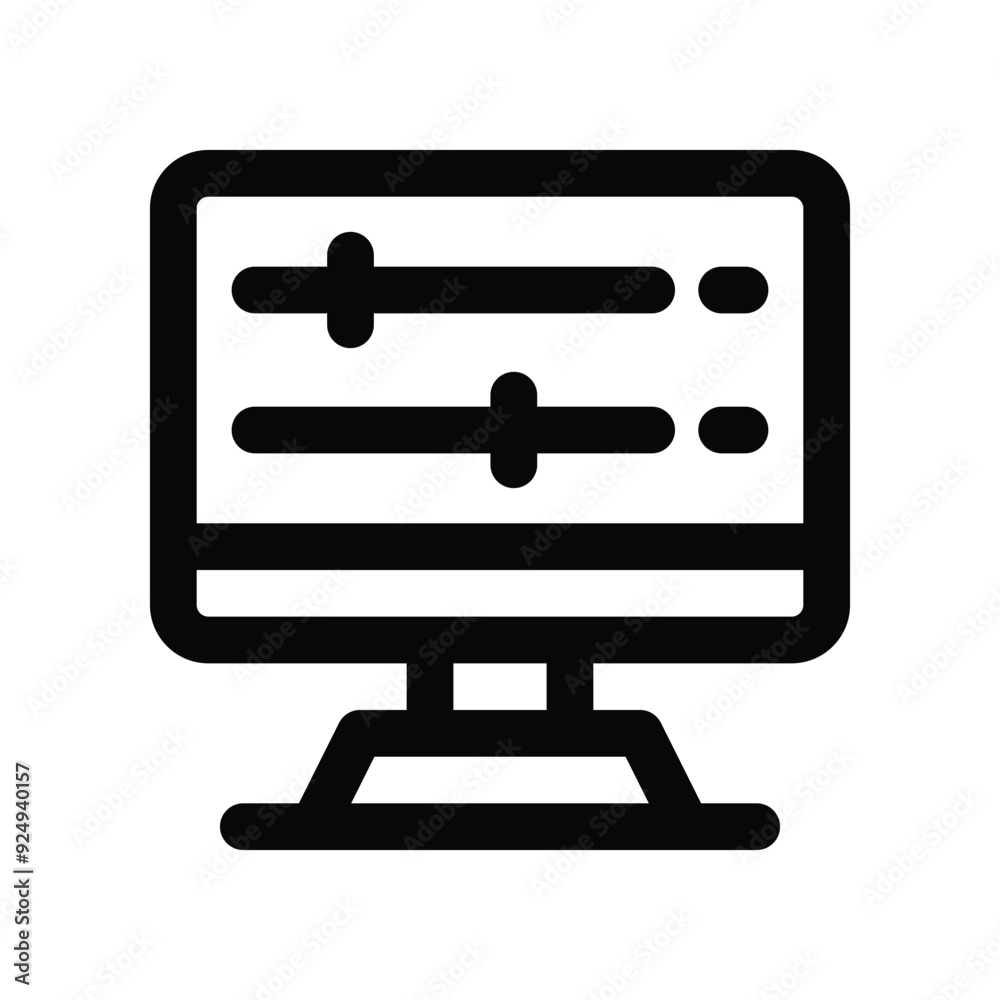 adjust icon. vector line icon for your website, mobile, presentation, and logo design.