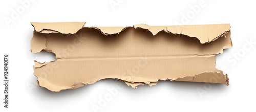 Torn cardboard from packagi...