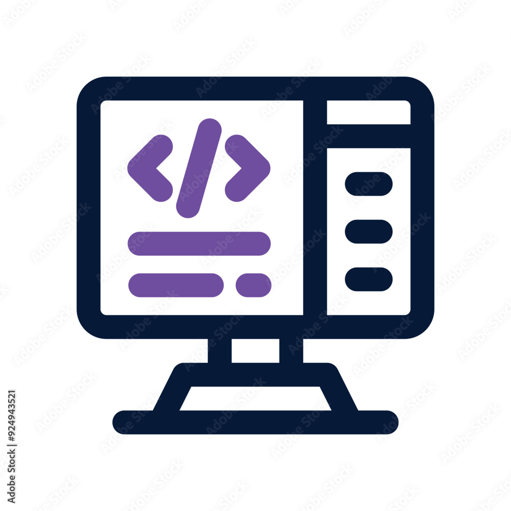 development icon. vector dual tone icon for your website, mobile, presentation, and logo design. development icon. vector dual tone icon for your website, mobile, presentation, and logo design.