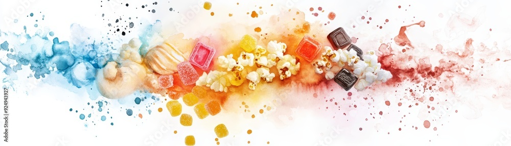 A vibrant explosion of colors showcasing art supplies, creativity, and inspiration in a dynamic, fluid composition. A vibrant explosion of colors showcasing art supplies, creativity, and inspiration in a dynamic, fluid composition.