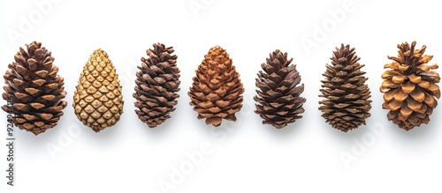 Collection of pine cones fr...