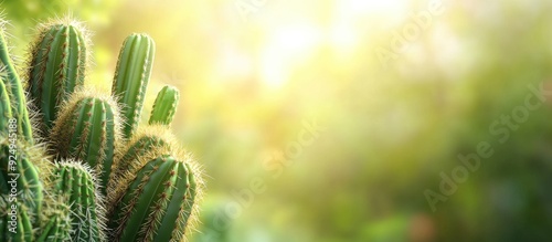 Tropical cactus with a blur...
