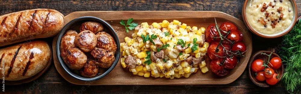 Authentic German Stew in a Rustic Kitchen Setting Authentic German Stew in a Rustic Kitchen Setting