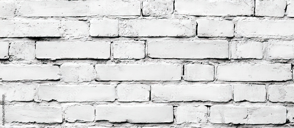 White and gray brick wall for use as a wallpaper background or texture. with copy space image. Place for adding text or design