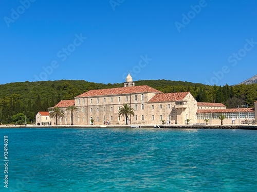 Franciscan Monastery on the island of Badija, Croatia photo