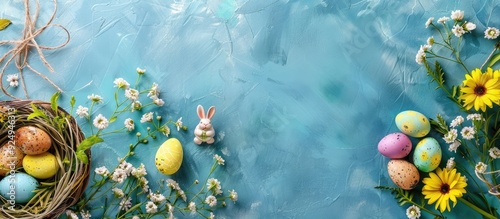 Easter and spring flat lay ...