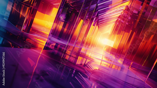 3D abstract technology background image