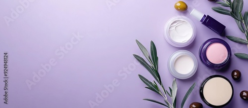 Various cosmetic products a...