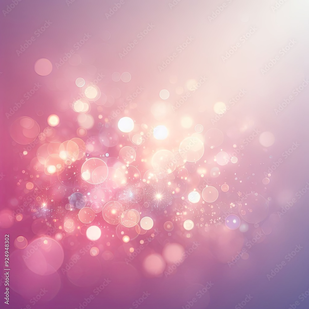 Abstract background with bokeh defocused lights with white and pink bokeh and floral elements. Vector illustration. Abstract background with bokeh defocused lights with white and pink bokeh and floral elements. Vector illustration.