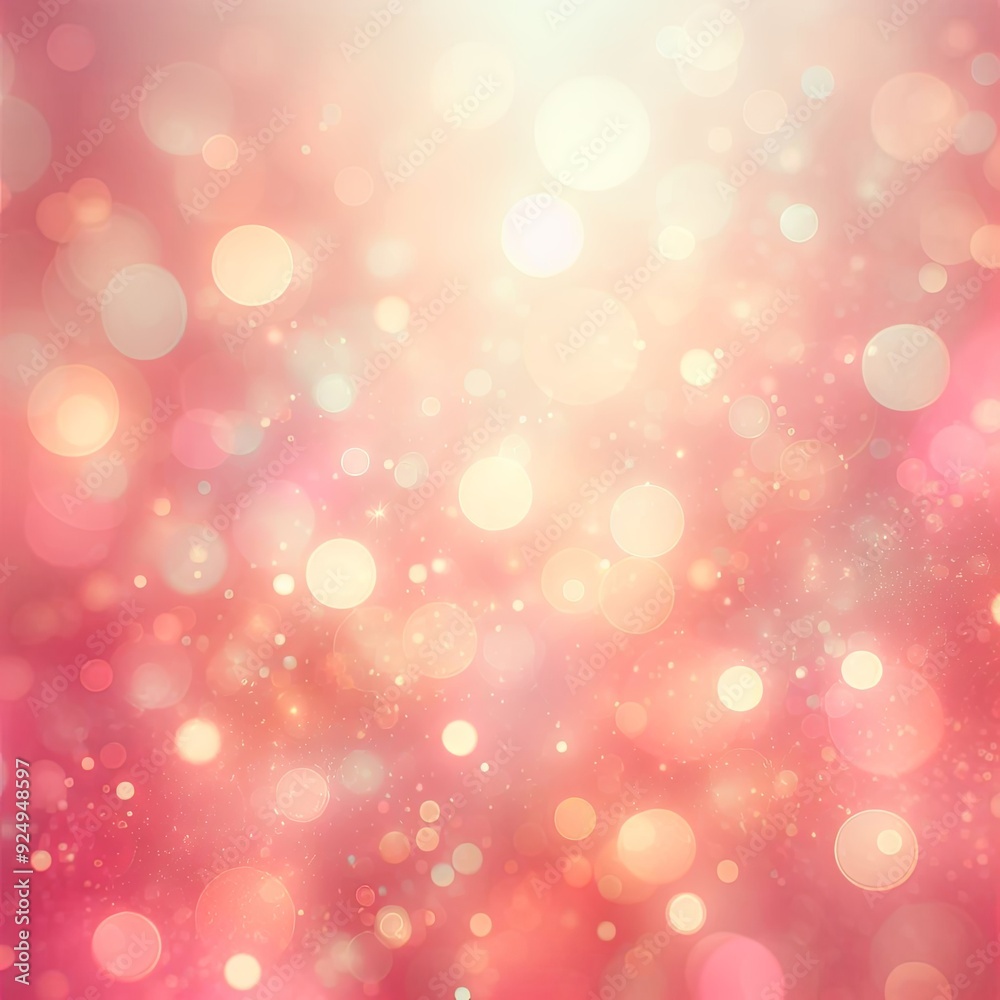 Abstract background with bokeh defocused lights with white and pink bokeh and floral elements. Vector illustration. Abstract background with bokeh defocused lights with white and pink bokeh and floral elements. Vector illustration.