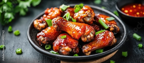 Chinese cuisine featuring s...