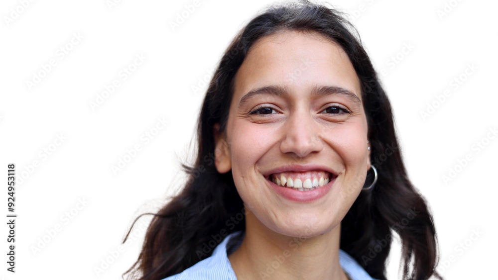 Portrait of a beautiful, young, smiling woman enjoying Portrait of a beautiful, young, smiling woman enjoying