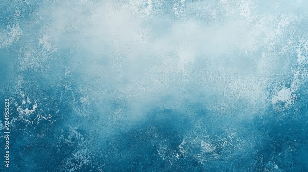 Obraz premium Abstract Blue and White Watercolor Background Texture - This image features a beautiful abstract background with blue and white watercolor paint. It evokes feelings of calmness, serenity, and peace. 