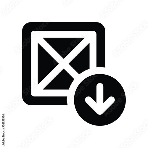 import icon. vector glyph icon for your website, mobile, presentation, and logo design.