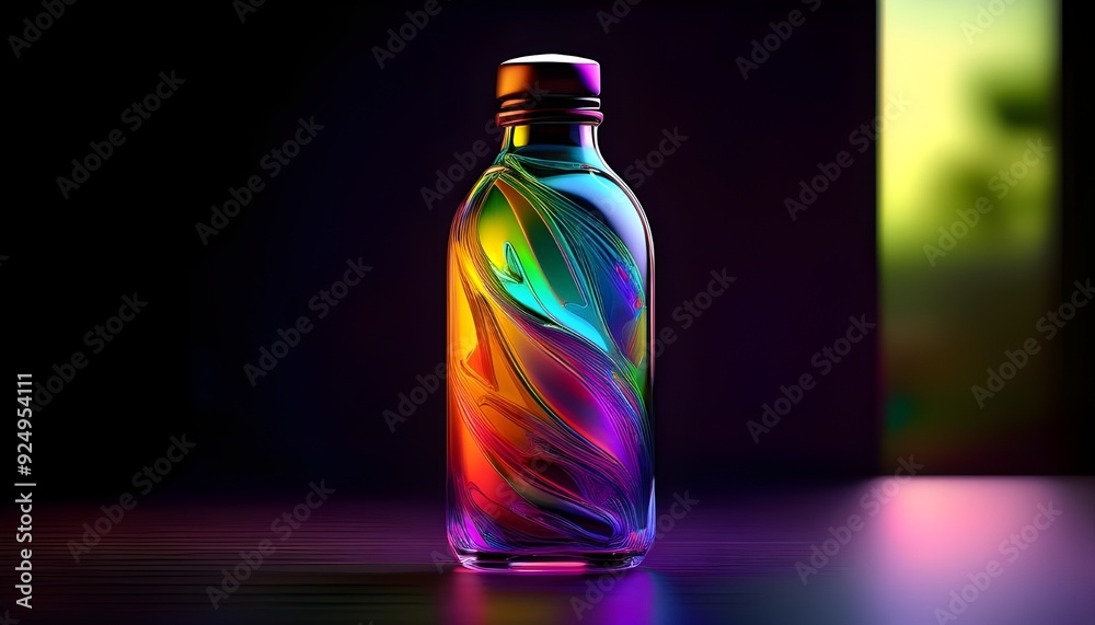 4 Bold Colorful Bottle: Create a bottle with vibrant, bold colors and a simple, modern shape.
4 Bold Colorful Bottle: Create a bottle with vibrant, bold colors and a simple, modern shape.