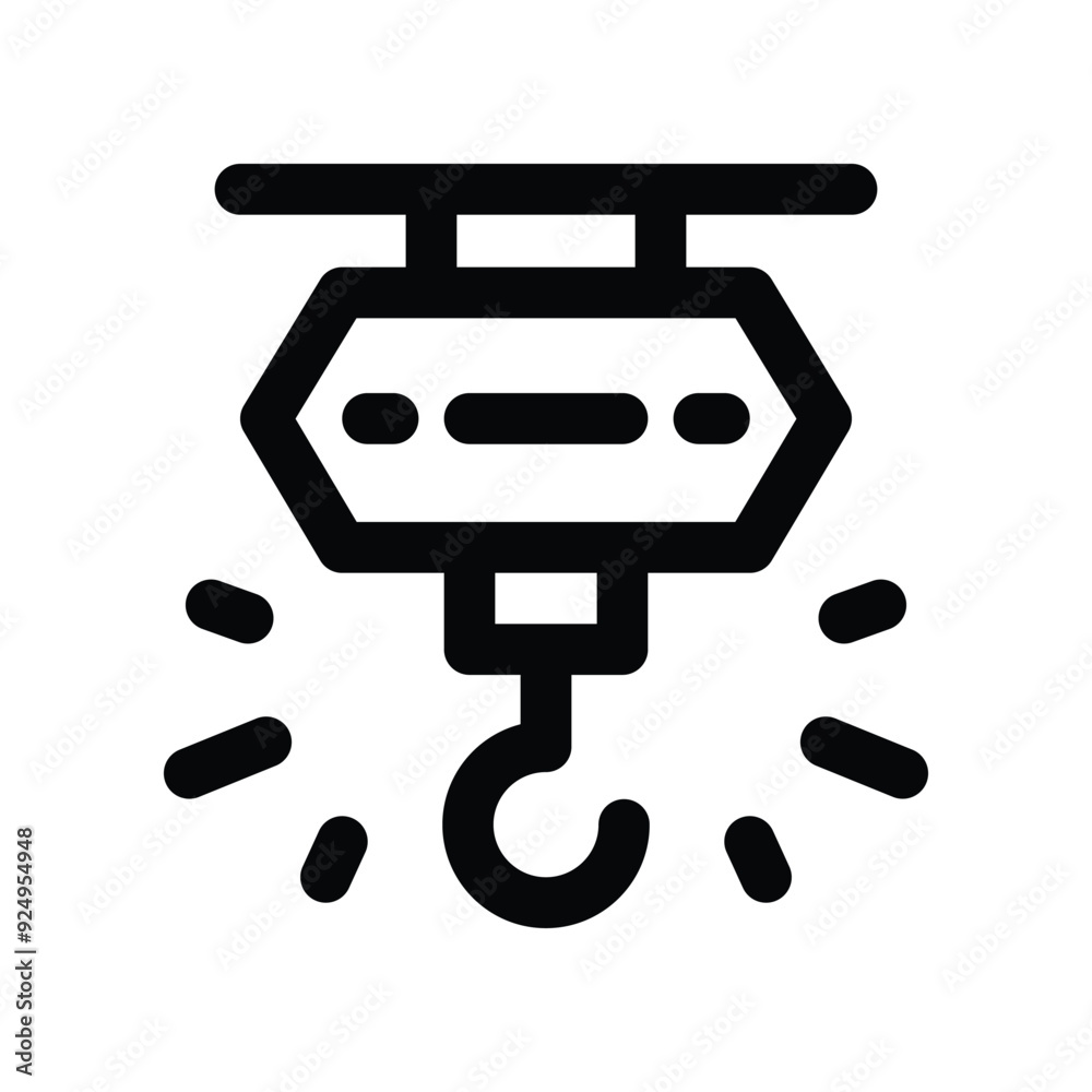 crane icon. vector line icon for your website, mobile, presentation, and logo design.