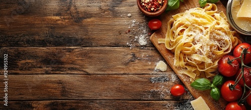 Pasta tomato tagliatelle an...