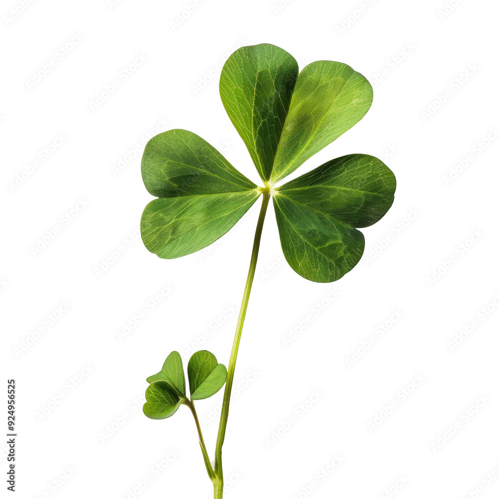 Clover isolated on white or transparent background, St. Patrick's Day symbol Clover isolated on white or transparent background, St. Patrick's Day symbol