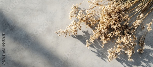 Dried field flowers casting...