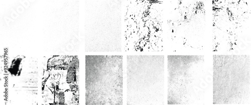 Grunge Urban Backgrounds set.Texture Vector.Dust Overlay Distress Grain ,Simply Place illustration over any Object to Create grungy Effect .abstract,splattered , dirty, texture for your design. 