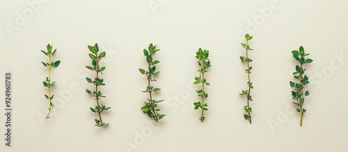 Fresh thyme spice isolated ...
